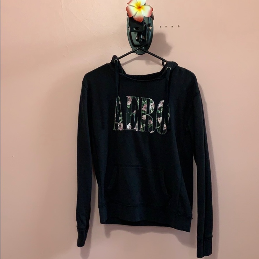 Aéropostale Hoodie sz M long sleeve black